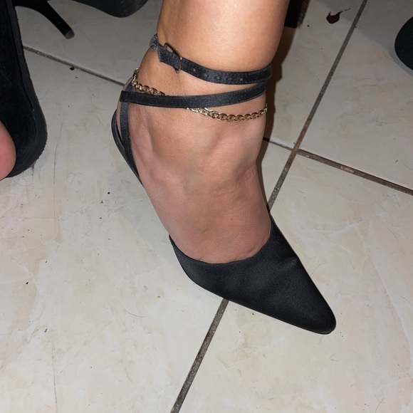 Comfortable pointy toe satin pointy heels - Picture 4 of 4